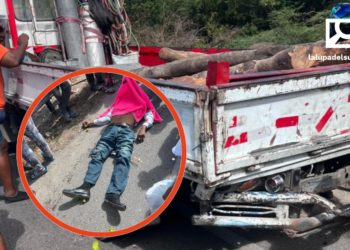 Colisión entre camión y motor deja un muerto