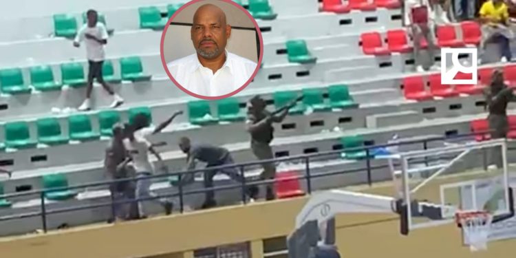 Fanáticos bandalizan Palacio de los Deportes de Barahona