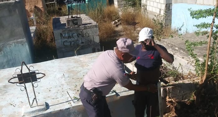 Policía interviene cementerio de Tamayo