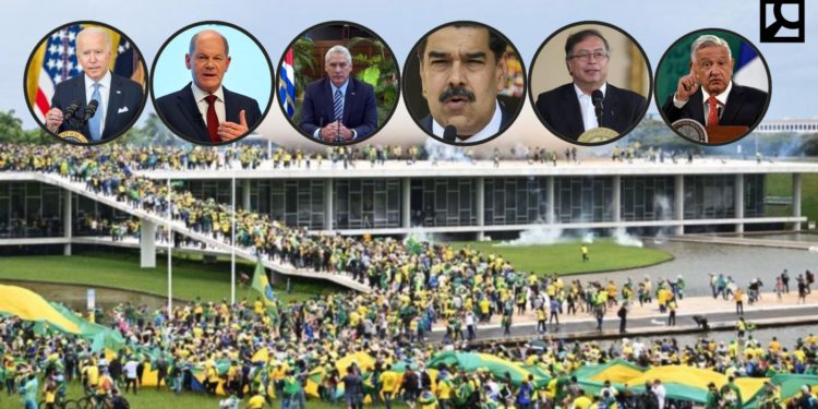 El mundo condena intentona en Brasil