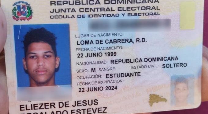 Oficial del ERD asesina joven que grabava vídeo