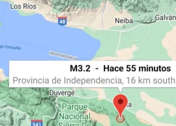 Temblor 3.2 tiene lugar en Duvergé