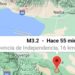 Temblor 3.2 tiene lugar en Duvergé