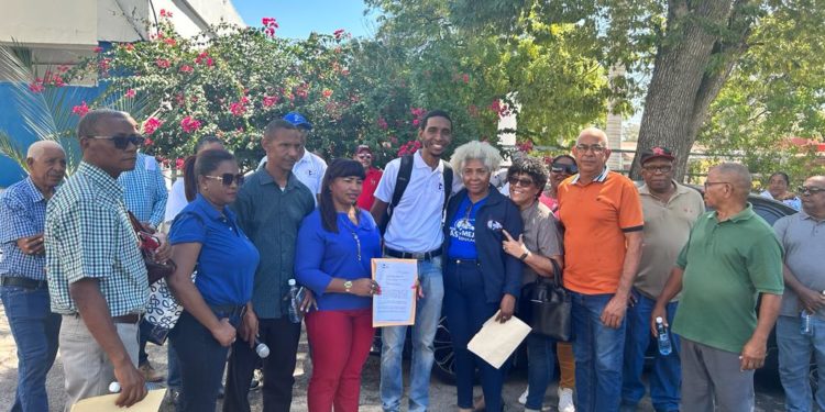 ADP se manifiesta en Jimaní a favor de jubilados