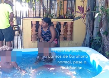 Barahoneros usaron piscinas barriales