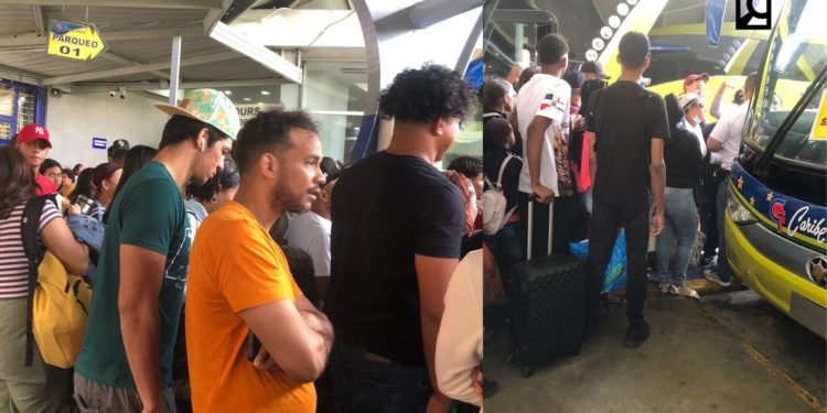 Paradas a Barahona y el Sur «atestadas» de pasajeros