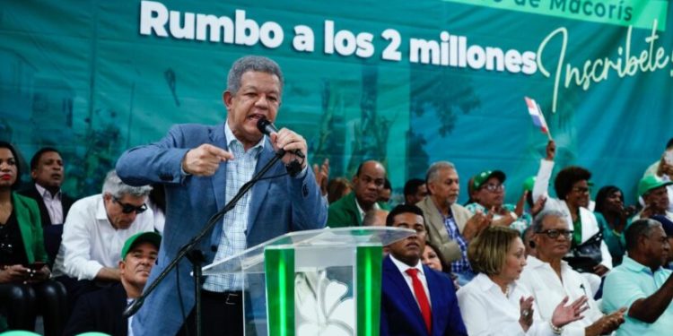 Leonel está hoy Barahona