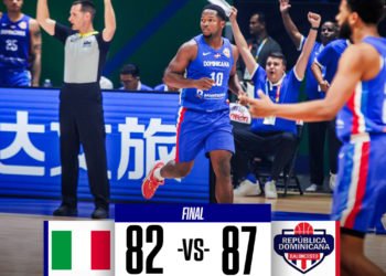 FIBA: Féliz y Towns guían a Dominicana en importante victoria sobre Italia