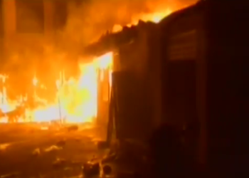 Incendio en mercado en Dajabón