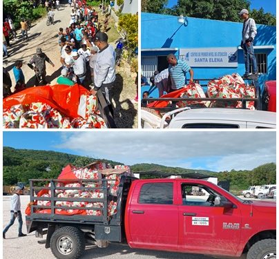 Belfond entrega presente a familias de Las Filipinas y Santa Elena