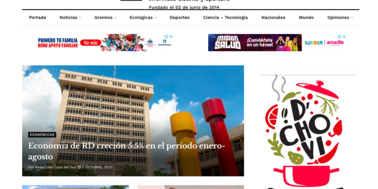 #LaLupadelSur entre principales medios digitales de RD