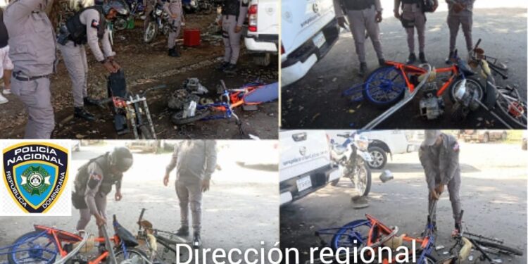 Policía destruye motores