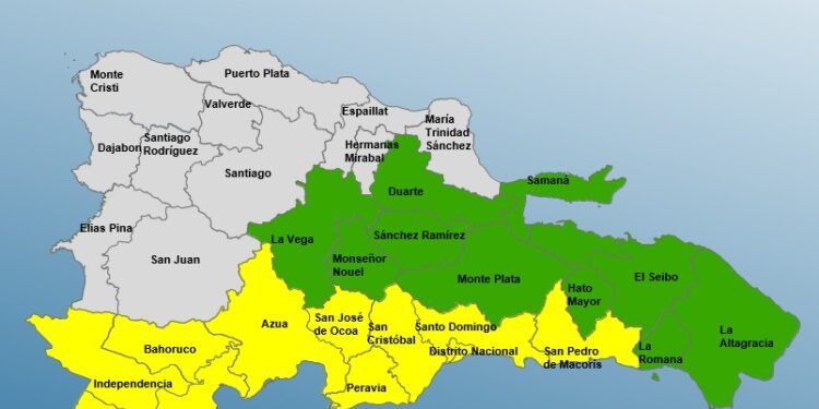 COE aumenta provincias en alerta