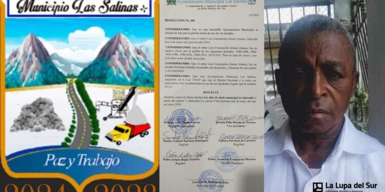 «Duelo municipal» por muerte de Luisito, exalcalde de Las Salinas