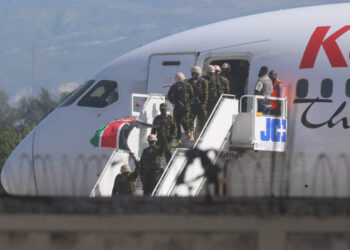 Llega primer contigentes de policías de Kenia