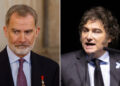 Felipe VI no recibirá a Milei