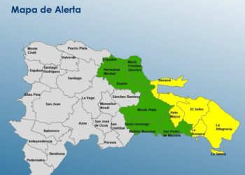 13 provincias en alerta: «amarilla y verde»