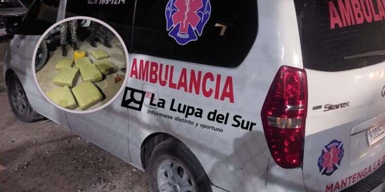 Chofer transportaba marihuana en ambulancia es detenido en Juancho