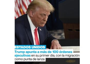Trump firma más de 100 ordenes ejecutivas con la migración como su buque insignia