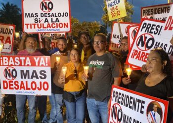 Protestan contra desalojos