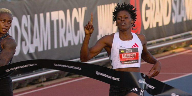 Marileidy logra victoria llega primera en la tercera parada del Grand Slam Track