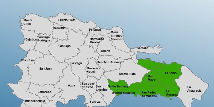 Colocan 6 provincias en alerta