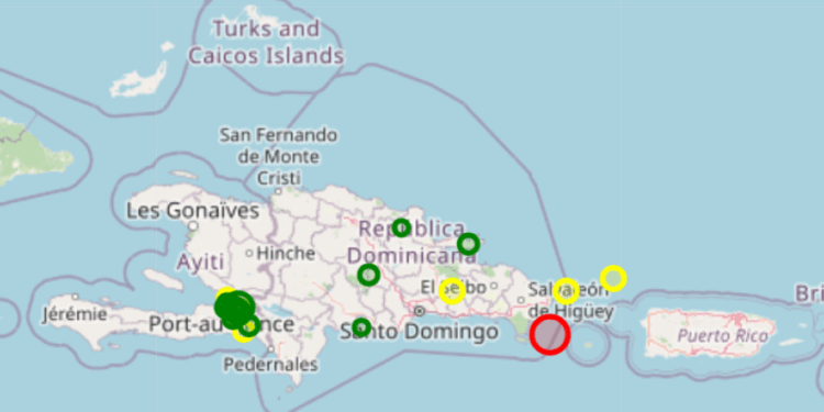 Sismo 5.2 en la Isla Saona