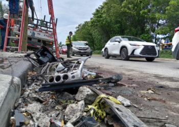 Muren 4 adolescentes en siniestro vial