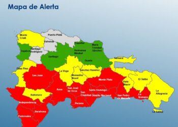 COE coloca 12 provincias y el Distrito Nacional en alerta roja por tormenta Melissa