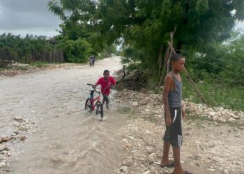 Arroyito amenaza familias de Los Guandules y Palmarito