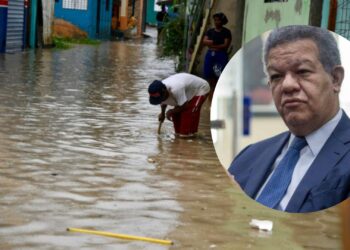Leonel expresa solidariza con familias afectadas por lluvias