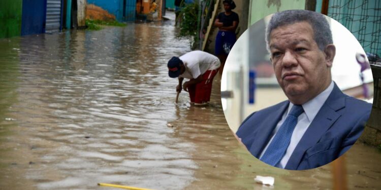 Leonel expresa solidariza con familias afectadas por lluvias