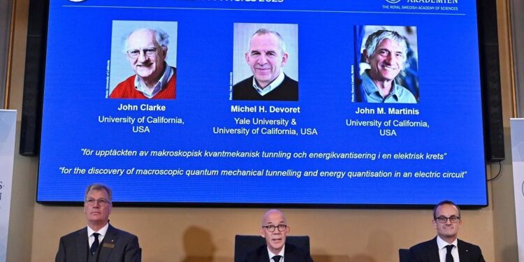 Clarke, Devoret y Martinis obtienen Nobel de Física 2025