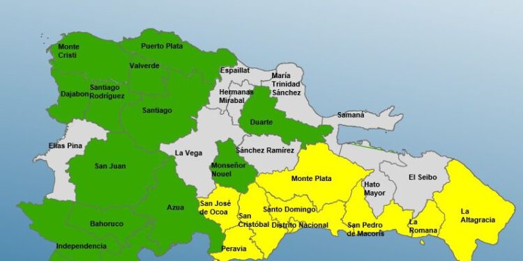 23 provincias están en alerta