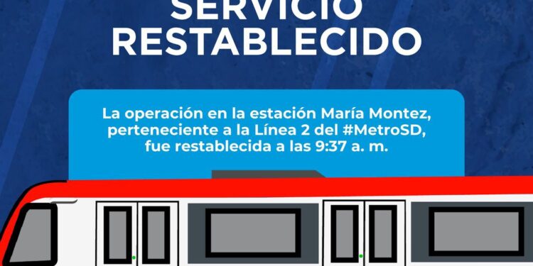 Se restablece línea del Metro