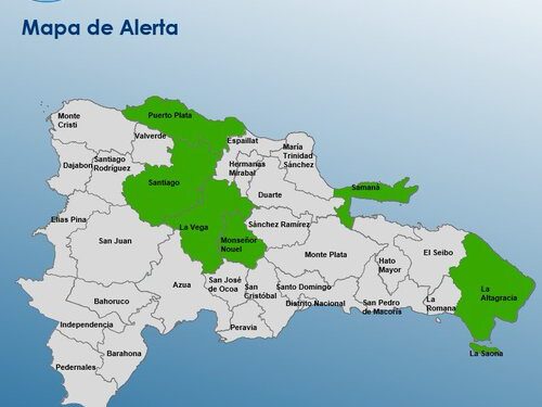 Con 2 nuevas aumentan a 6 las provincias en alerta verde