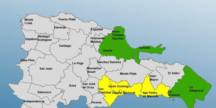 COE amplía alertas a nueve provincias por lluvias de fin de año