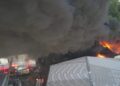 Incendio en fábrica de Haina moviliza al 911 RD