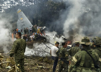 Avión Hércules C-130 se accidenta en Colombia