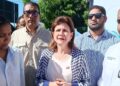 Vicepresidenta Raquel Peña visitó Neyba por los daños ocasiones por las fuertes lluvias en el territorio nacional.