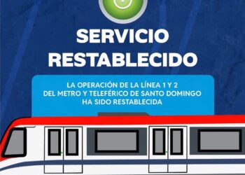 Servicios restablecido del Metro y Teleférico de Santo Domingo