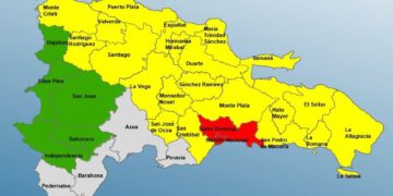 El 87.5% de la República Dominicana está bajo alerta