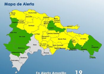 COE mantiene 18 provincias en alerta amarilla