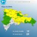 COE mantiene 18 provincias en alerta amarilla