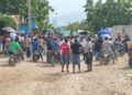 Barrios marchan por agua potable, calles y mayor seguridad