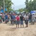 Barrios marchan por agua potable, calles y mayor seguridad