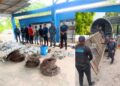 Policía ocupa metales robados en centros de acopio de Barahona