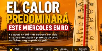 Polvo del Sahara mantendrá ambiente caluroso este miércoles