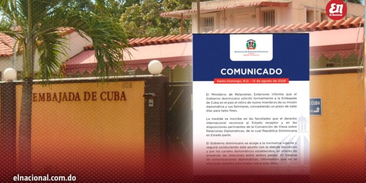 RD solicita salida de nueve diplomáticos cubanos