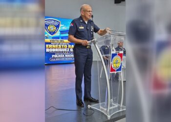 Director de la Policía Nacional, mayor general Ernesto Rodríguez García